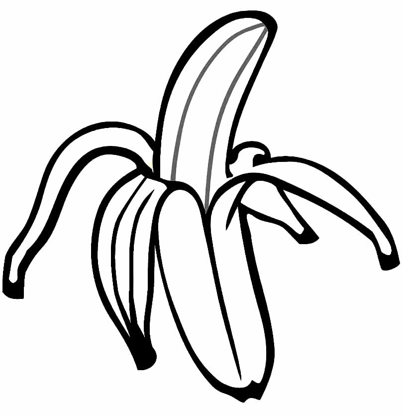 Desenho Banana para colorir