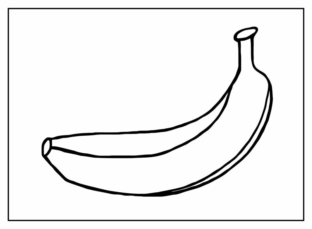 Desenho de Banana para Colorir - Colorir.com