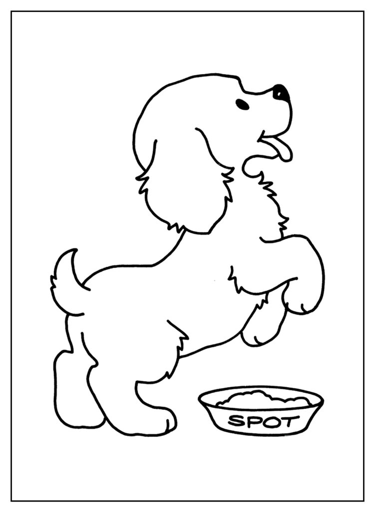 Desenho Para Colorir cachorro - Imagens Grátis Para Imprimir - img 17537