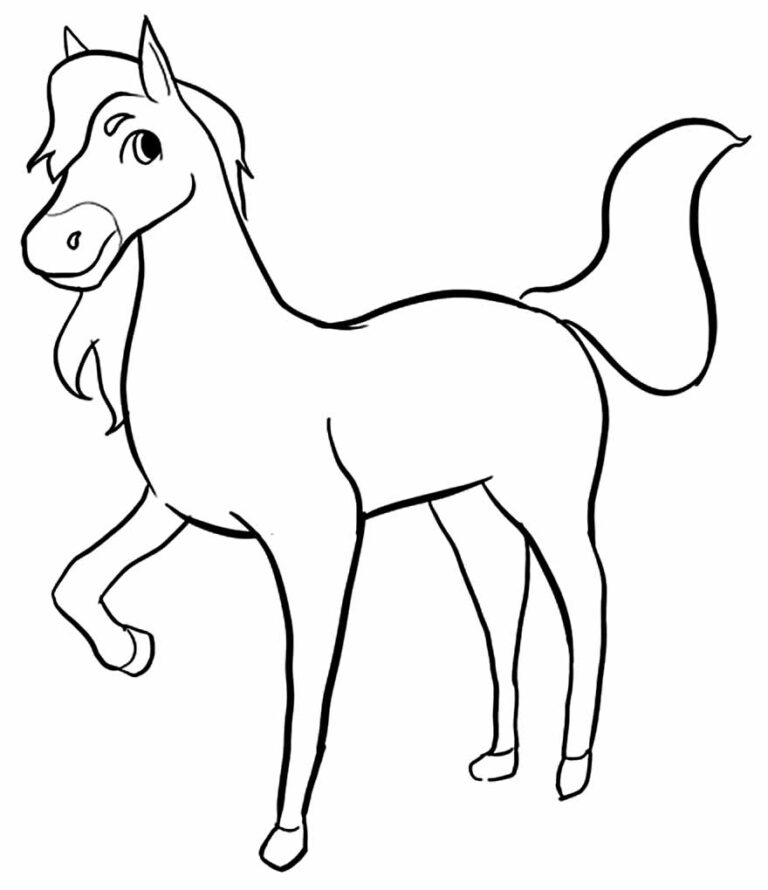 Desenhos de Cavalo para colorir - Bora Colorir