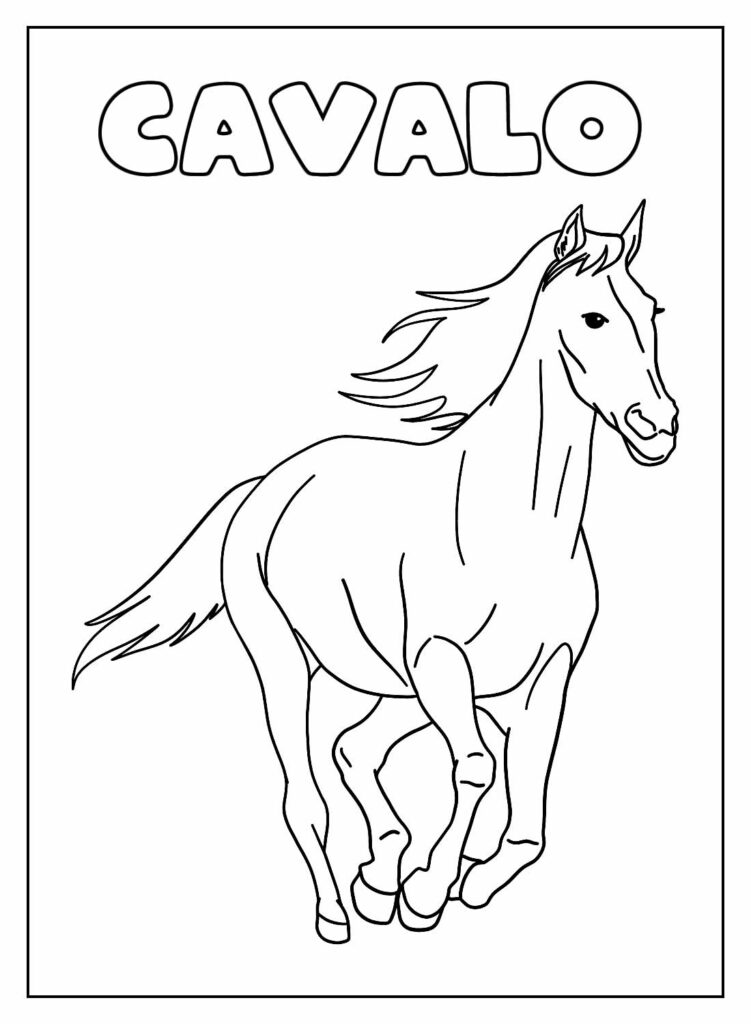 Desenho de Cavalo do xadrez para colorir - Tudodesenhos