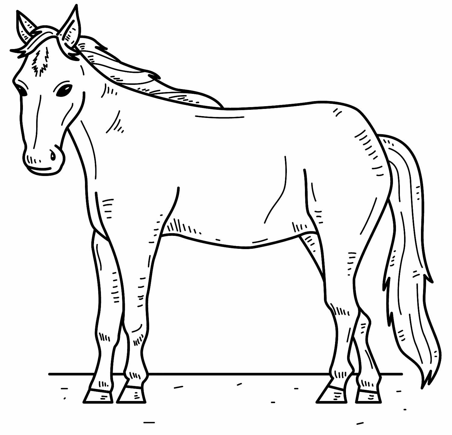 Desenhos de Cavalo para colorir - Bora Colorir