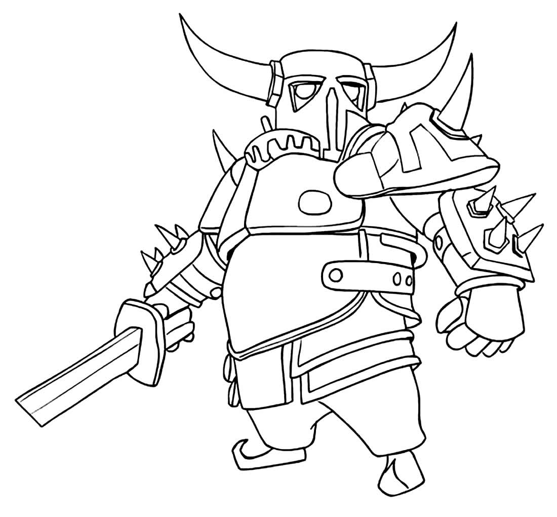 Desenhos de Clash Royale para colorir - Bora Colorir