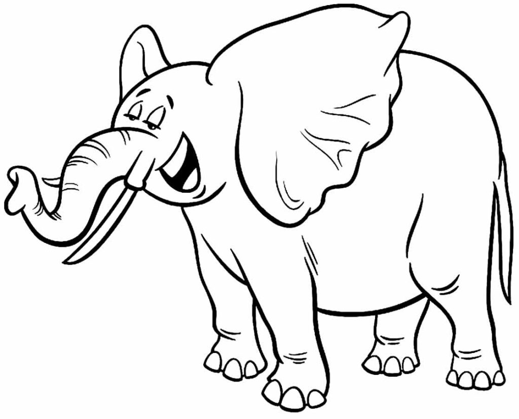 Desenho Elefante Colorir