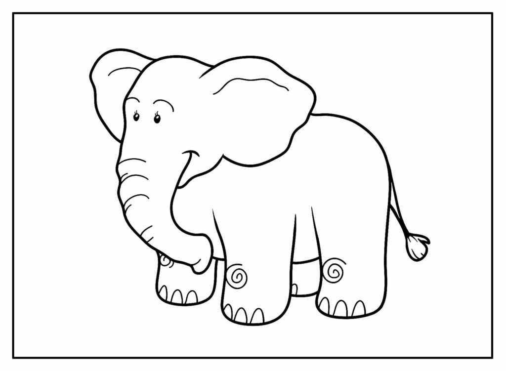 Pintar Desenho de Elefante