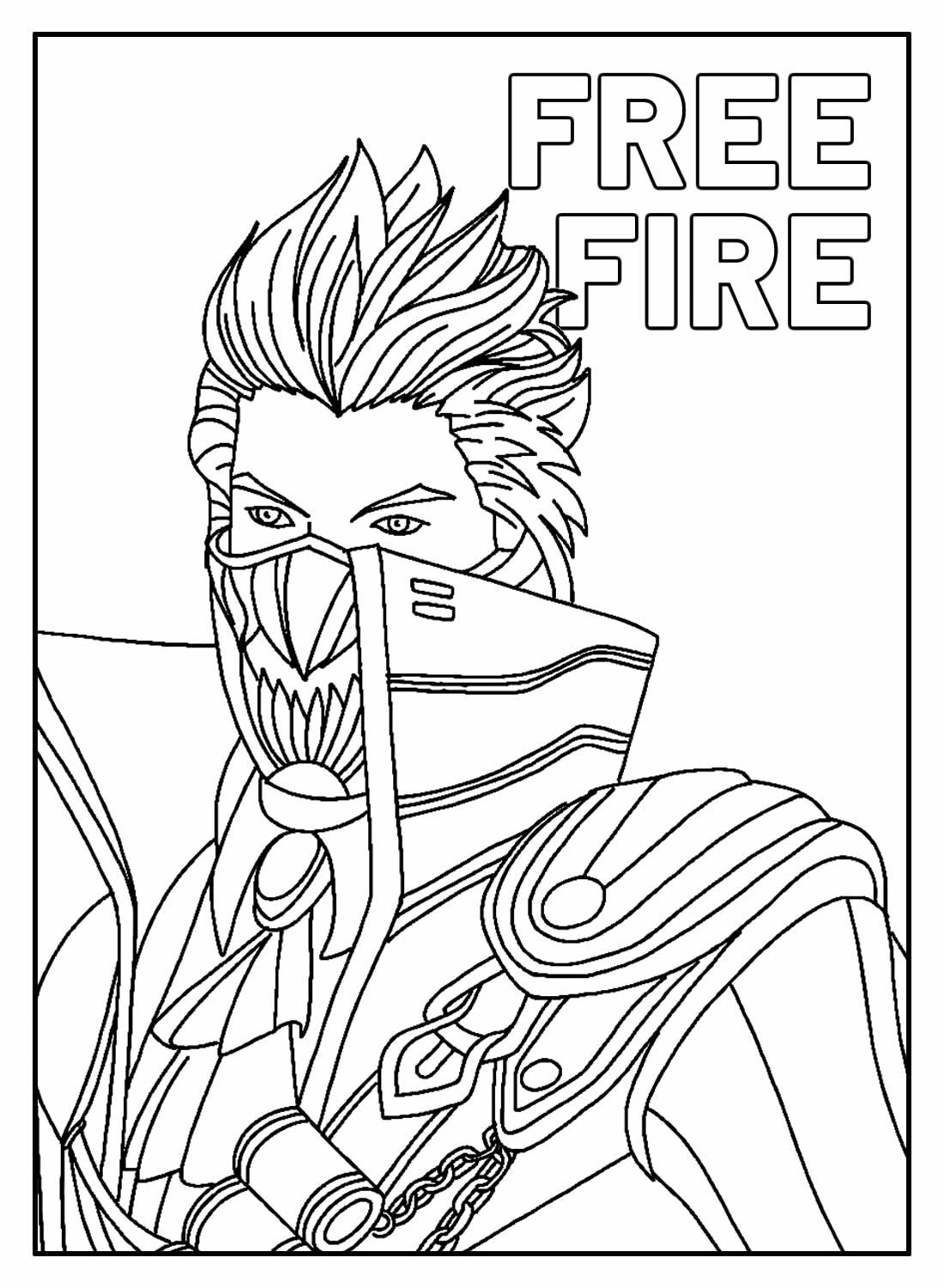 Desenhos de Free Fire para colorir - Bora Colorir