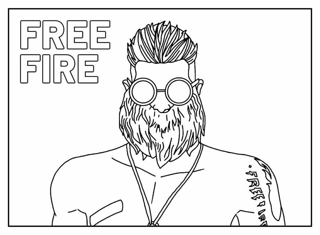 80 Desenhos do Free Fire para Colorir e Imprimir