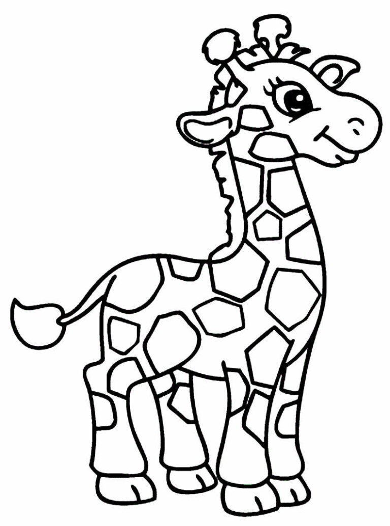Desenhos de Girafa para colorir - Bora Colorir