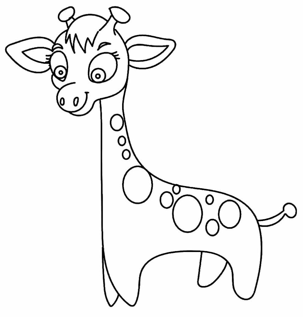 Desenho de Girafa