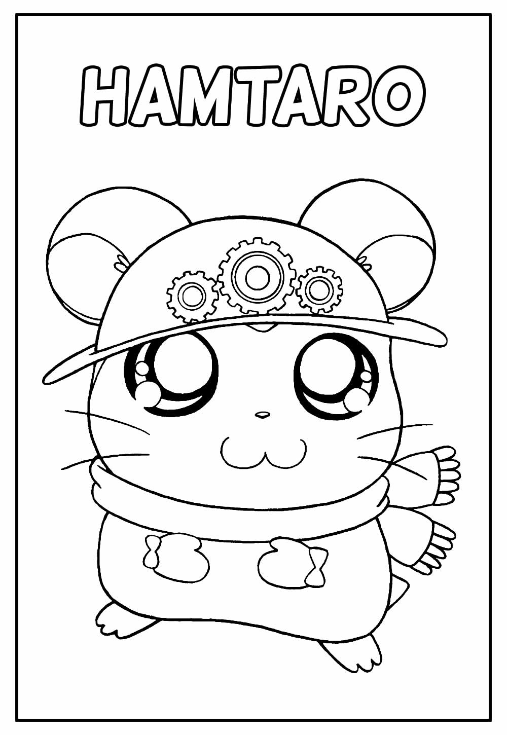 Desenho de Hamtaro para colorir