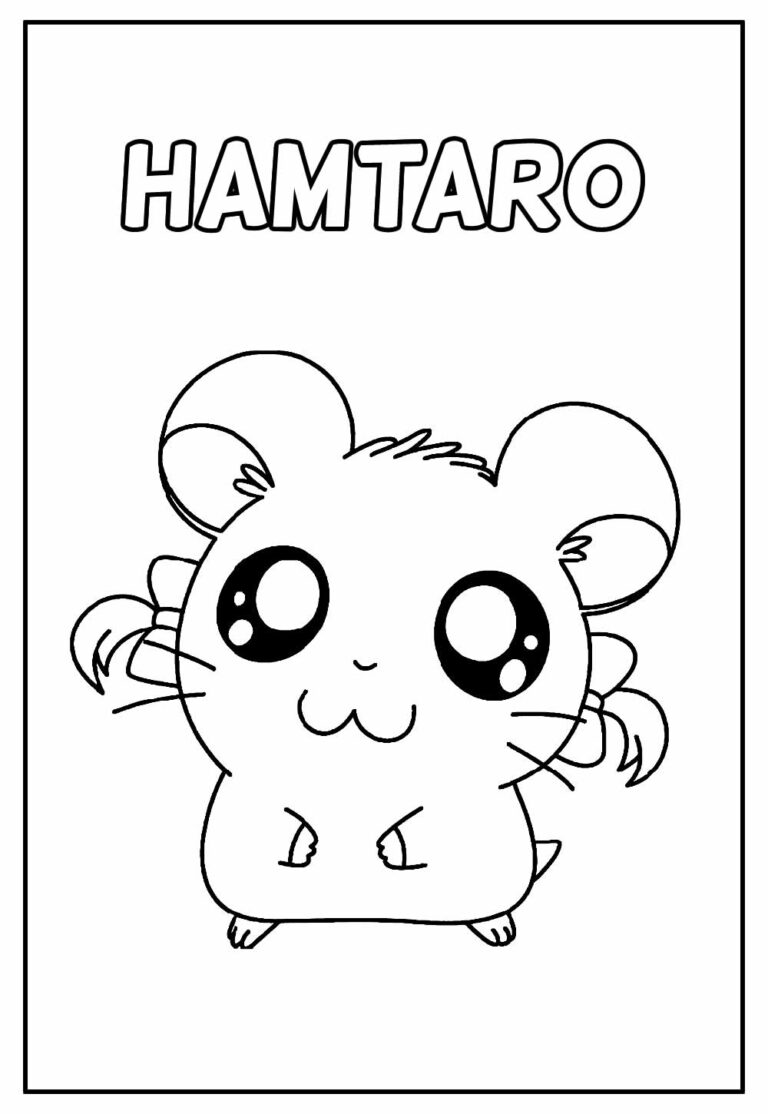 Desenhos Do Hamtaro Para Colorir Bora Colorir