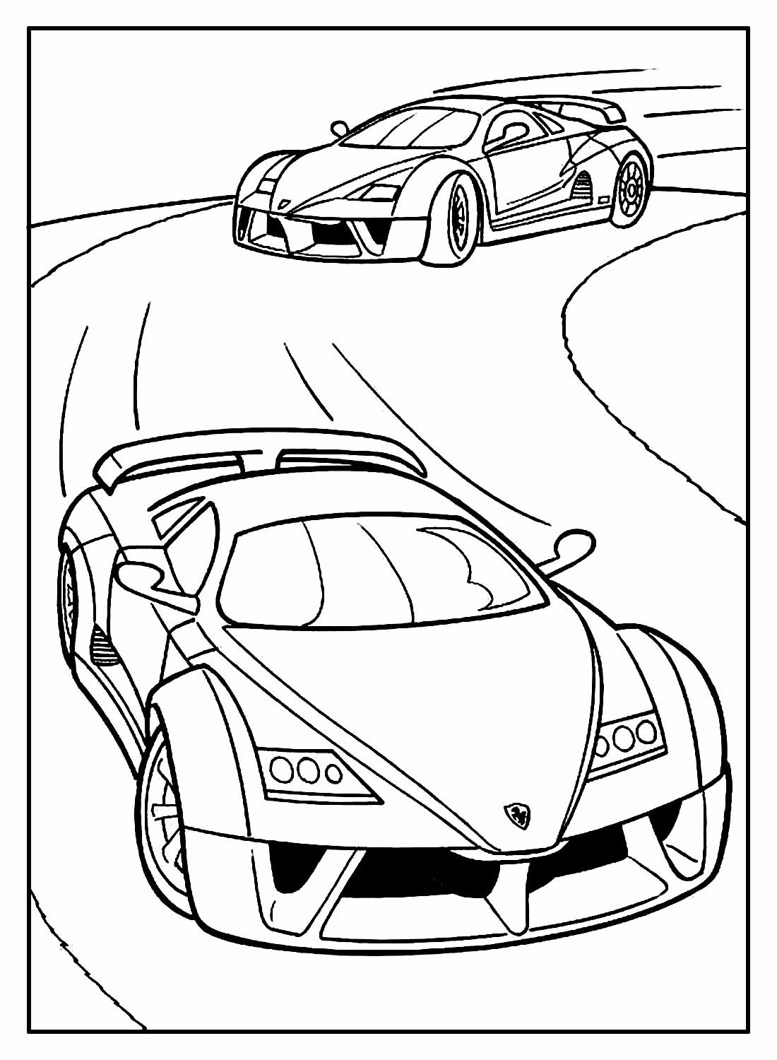 Desenhos de Carros da Hot Wheels para colorir - Bora Colorir