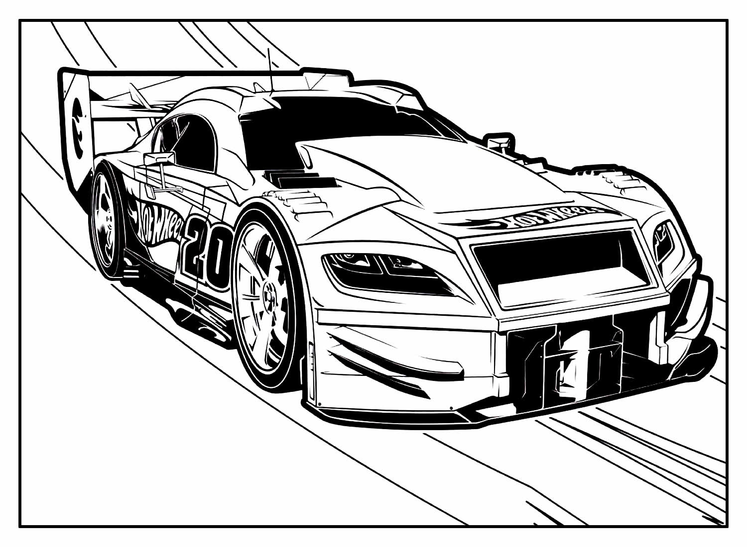 Desenhos de Carros da Hot Wheels para colorir - Bora Colorir