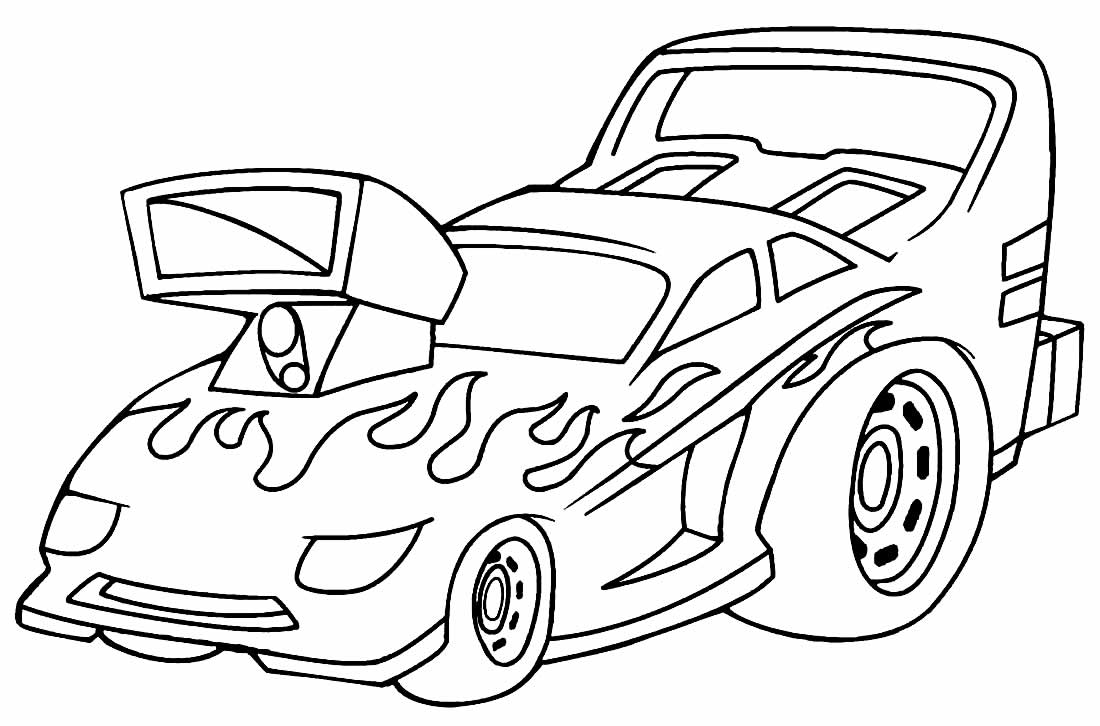 Desenhos de Carros da Hot Wheels para colorir - Bora Colorir