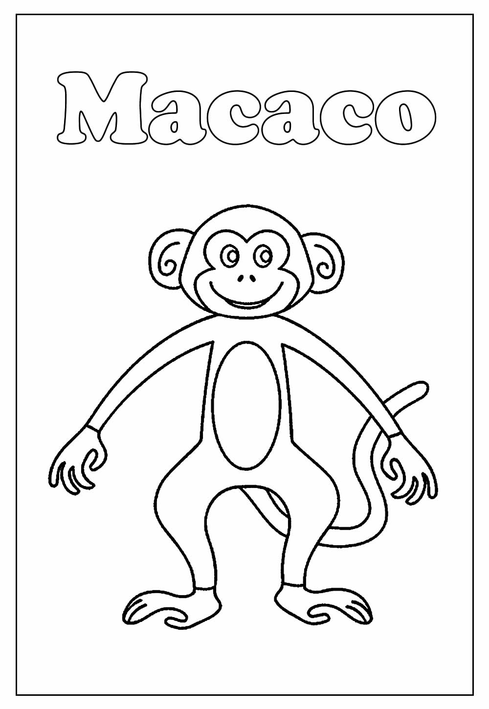 Desenho de Macaco