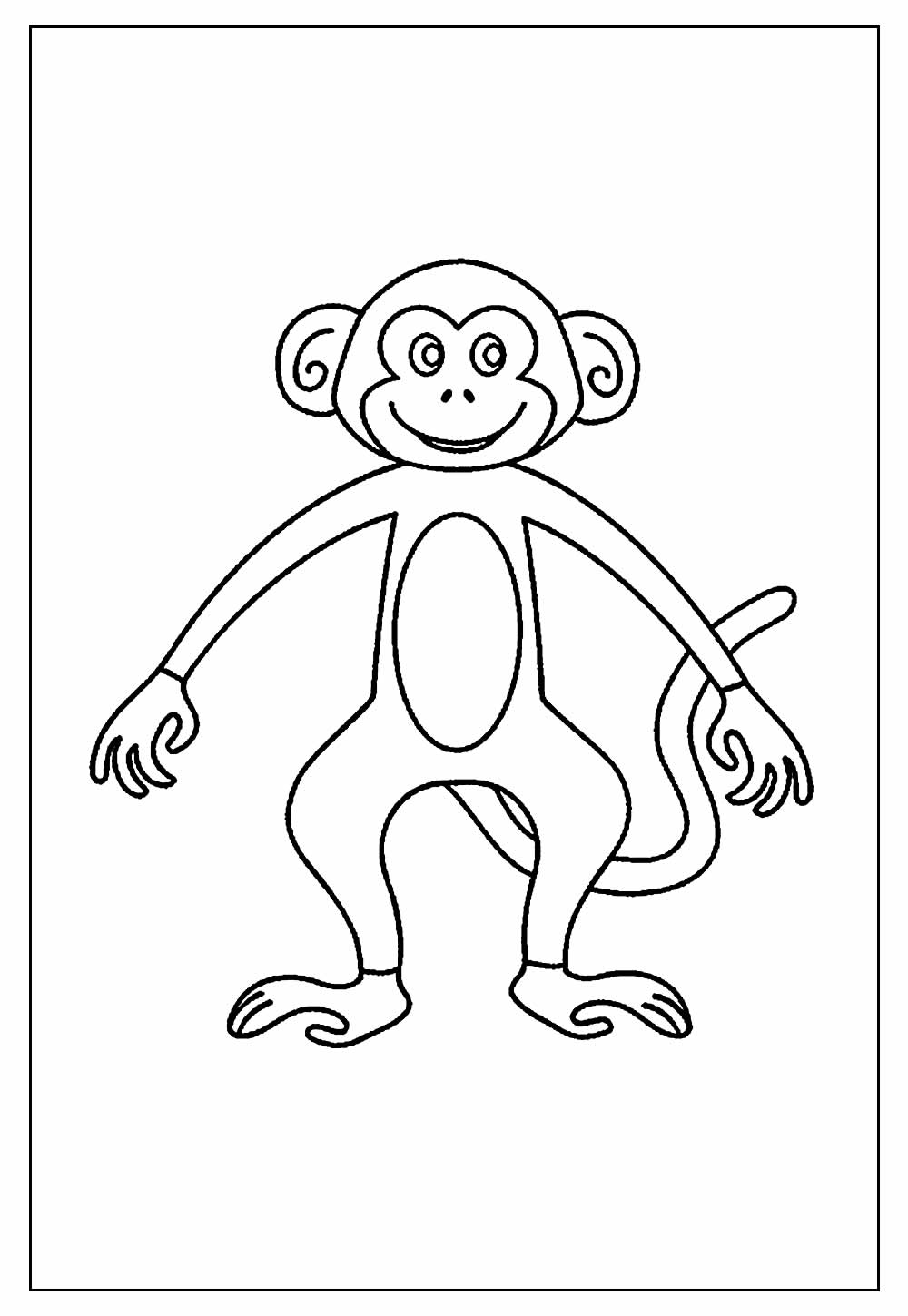 macaco-para-colorir