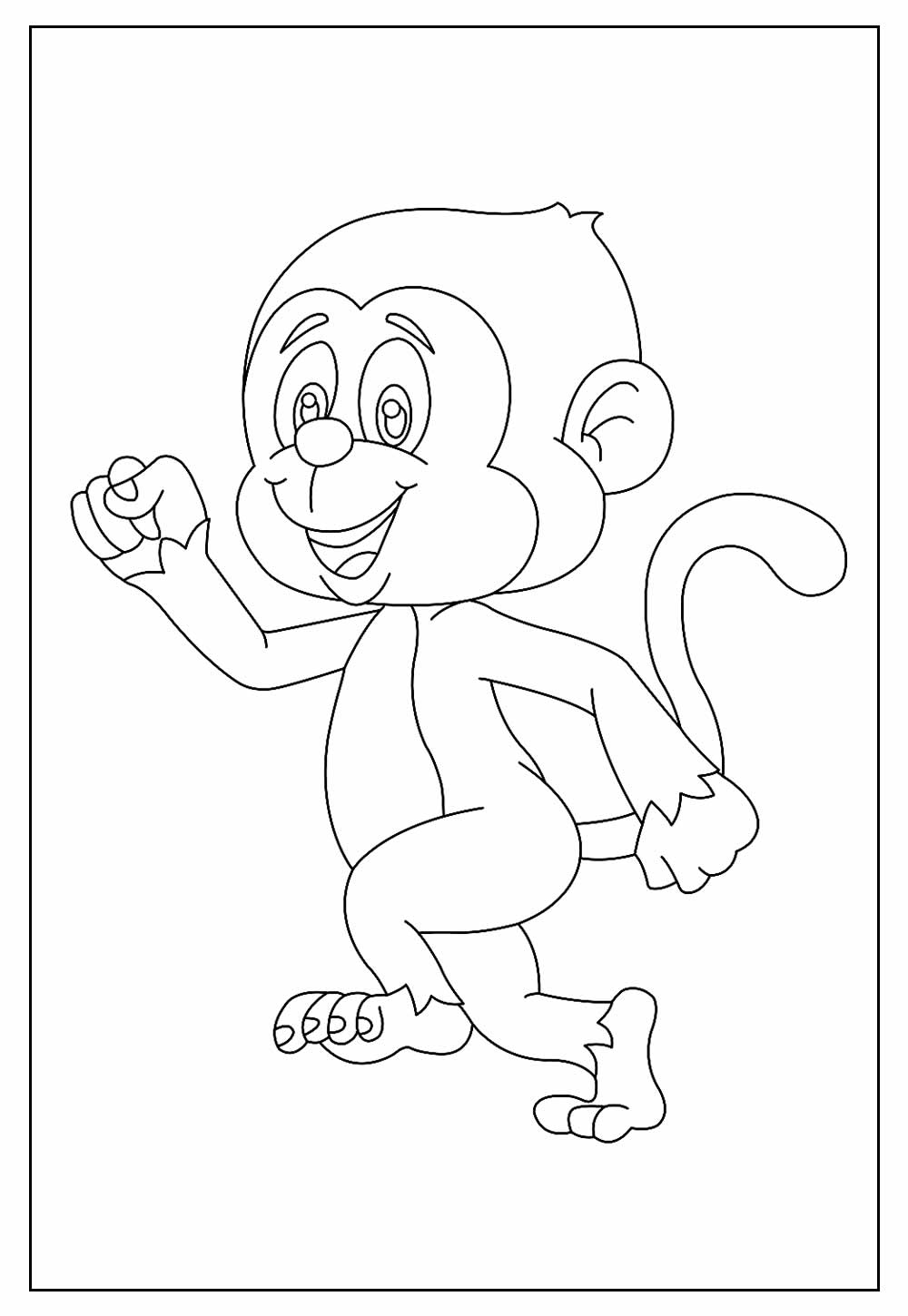 Pinte Um Macaco-Aranha! Divertido Desenho Para Colorir!