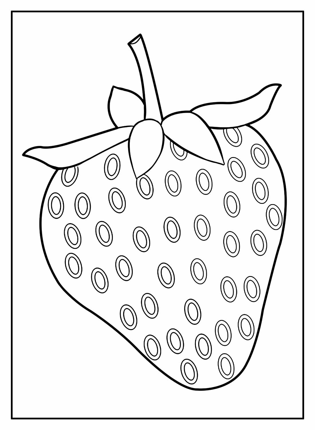 Desenhos de Morango para colorir - Bora Colorir