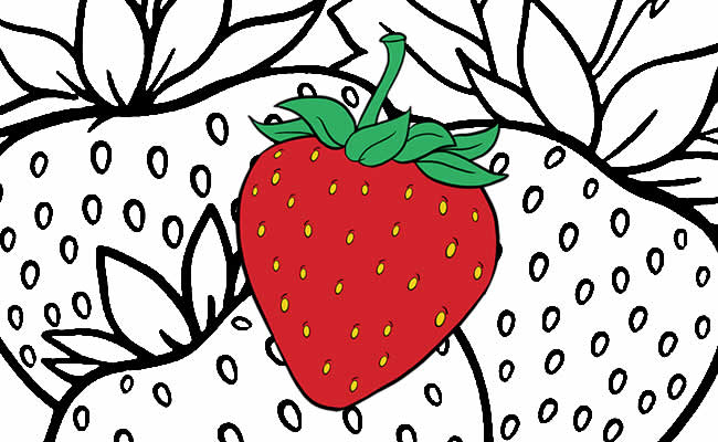 Desenho de Bolo de morango para Colorir - Colorir.com