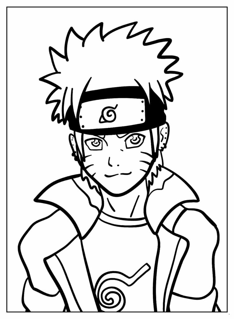 Naruto para colorir (todos os personagens)