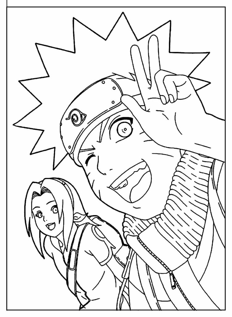 Desenhos Do Naruto Para Colorir  Kaiju art, Free coloring pages, Naruto