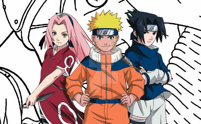 Desenho de Naruto puxando para fora a língua pintado e colorido por Boruto  o dia 30 de Janeiro do 2016