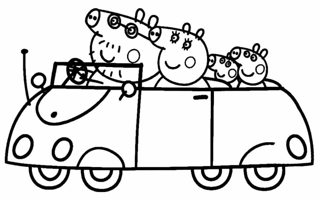 Desenhos para colorir Peppa Pig