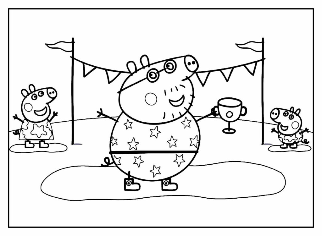 90 Desenhos Peppa Pig para colorir - OrigamiAmi - Arte para toda a