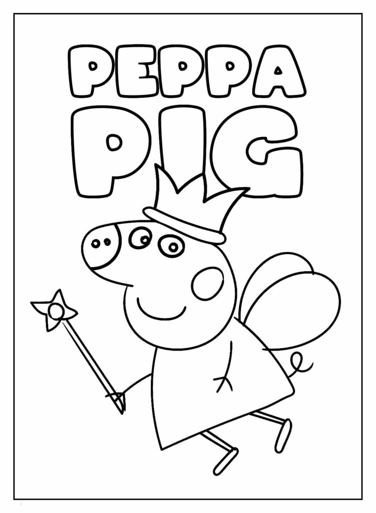 Desenhos da Peppa Pig para pintar