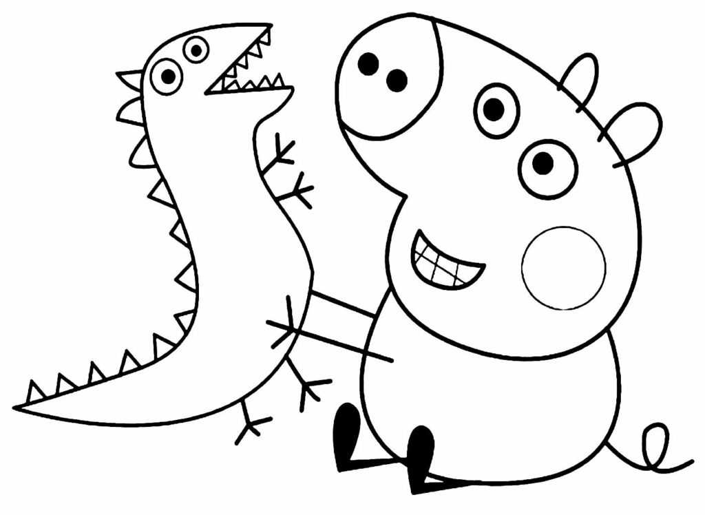 Desenho da Peppa Pig para pintar