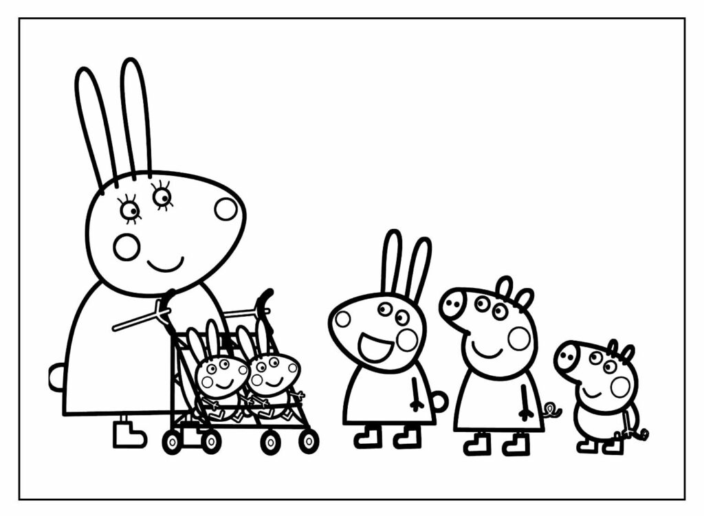 Desenhos e Imagens Peppa Pig para Colorir e Imprimir Grátis para