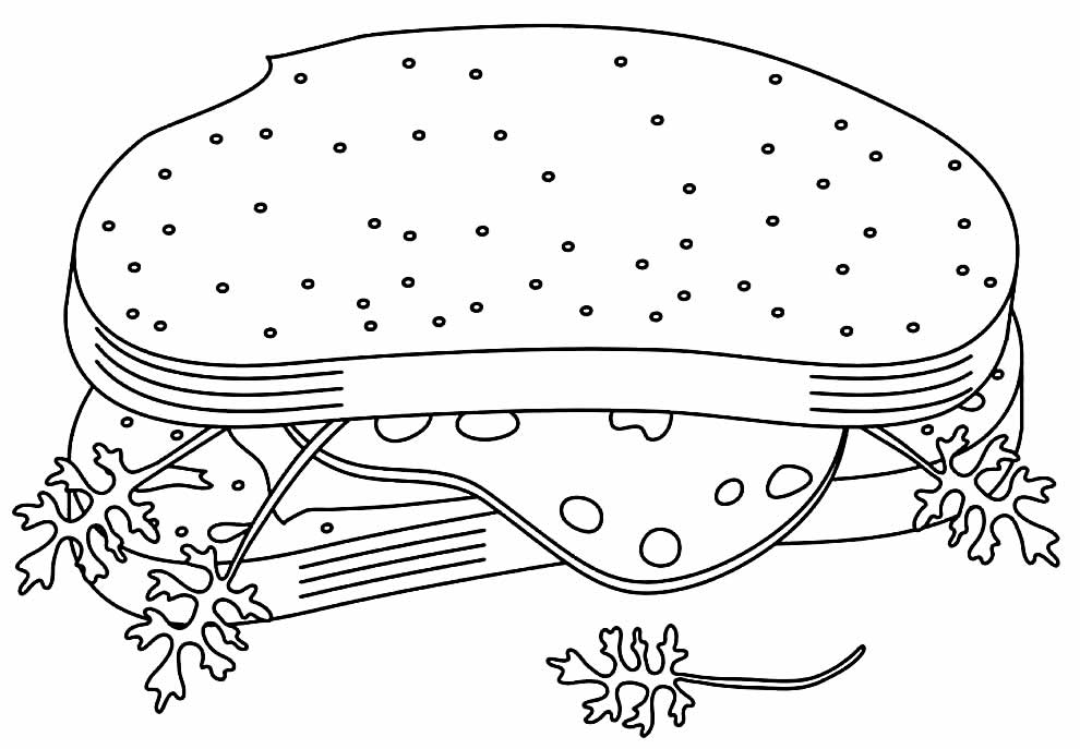 Desenho de Sanduiche