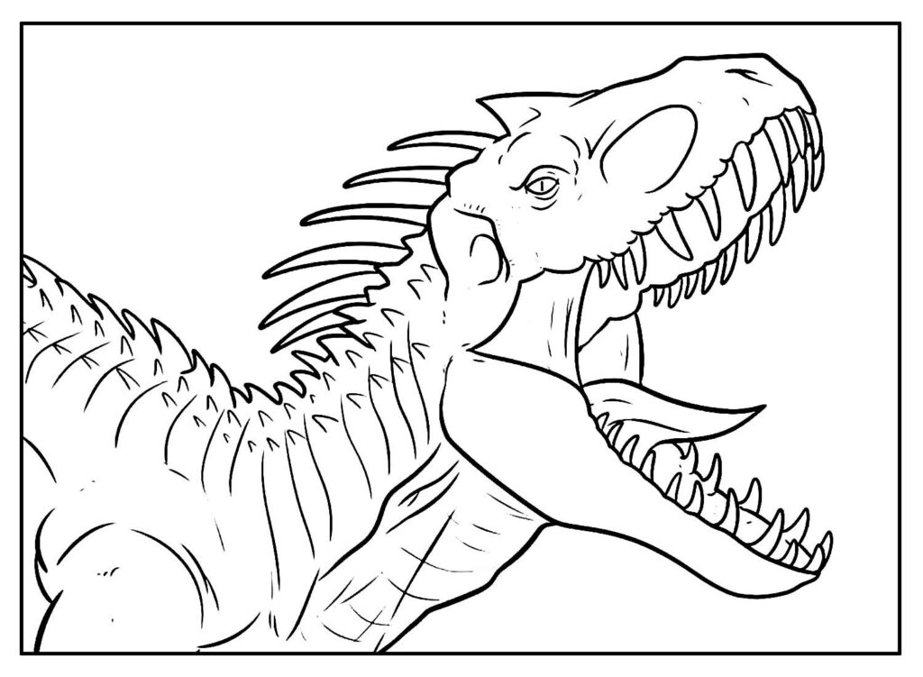 Desenho Tiranossauro Rex para colorir
