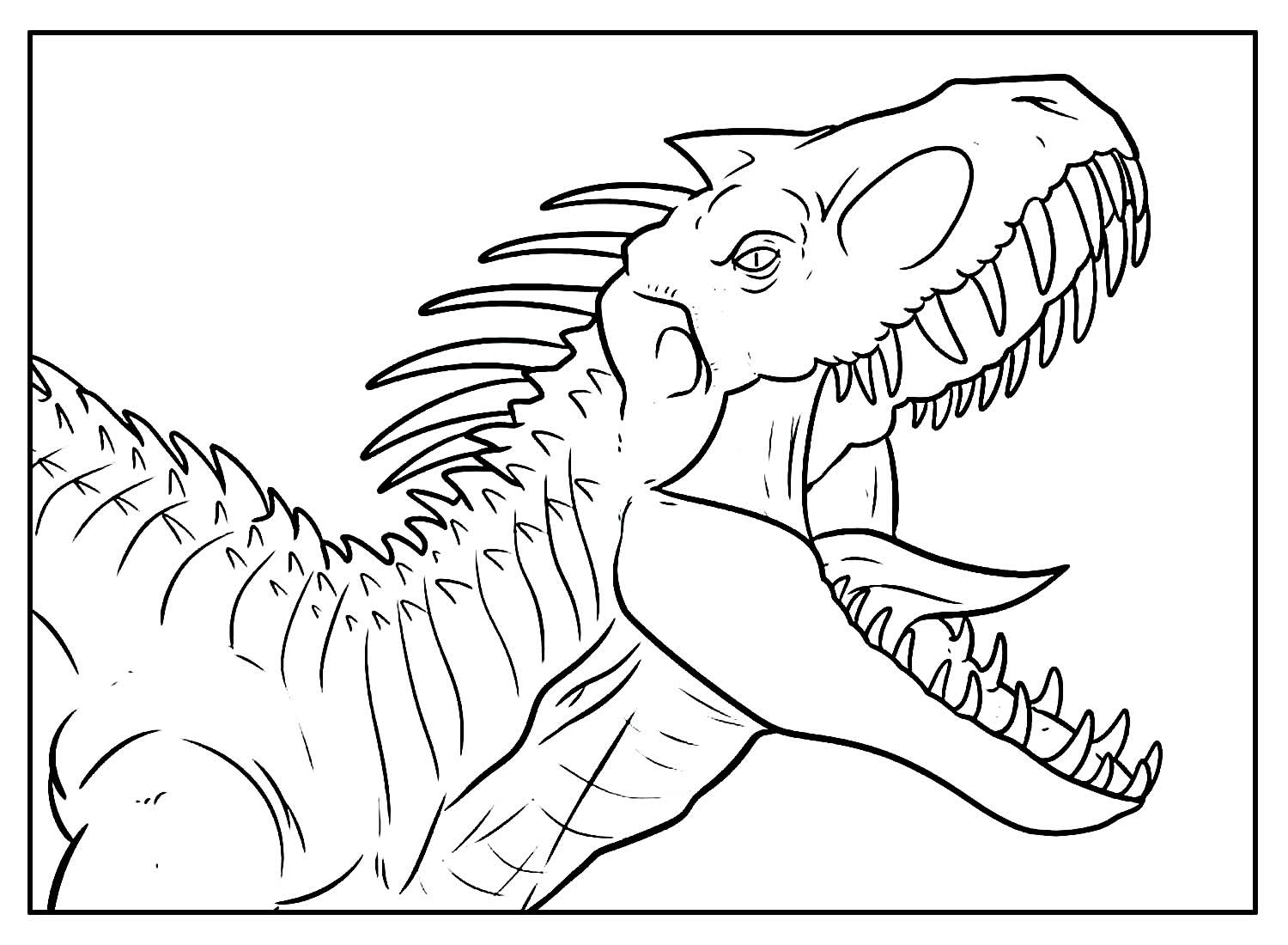 Desenhos de T-Rex para colorir - Bora Colorir