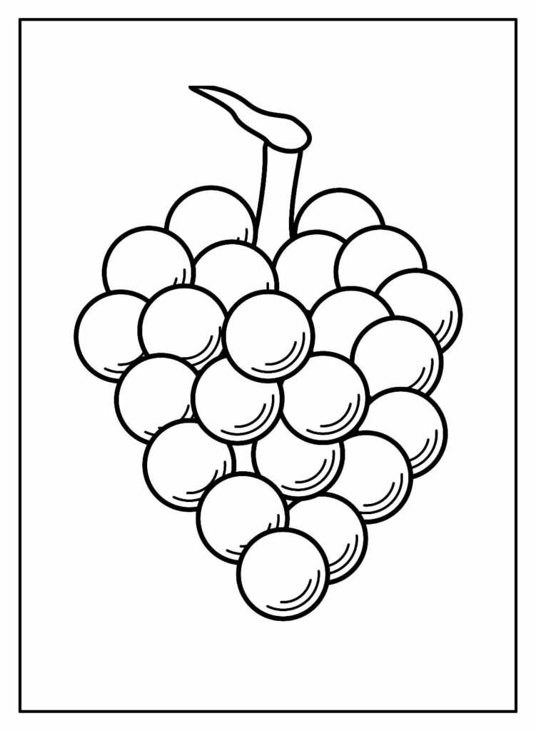 Desenho para colorir Uvas