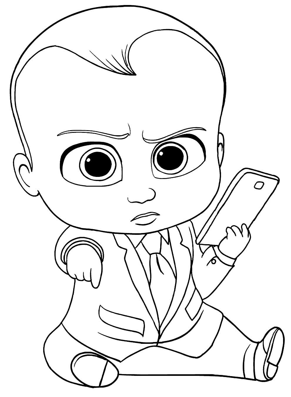 Desenhos do Poderoso Chefinho para colorir - Bora Colorir