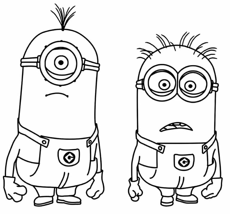 Desenhos dos Minions para colorir - Bora Colorir