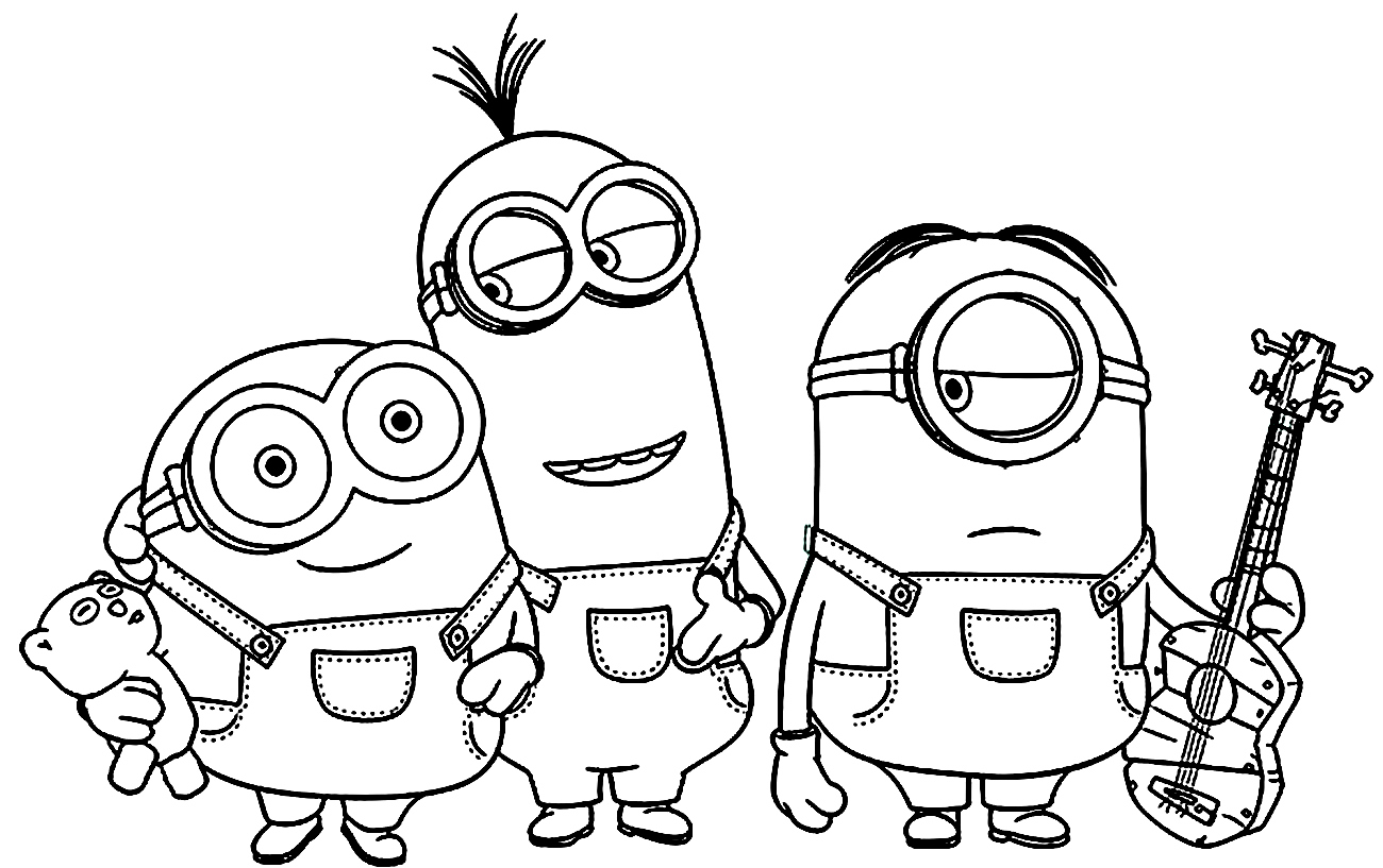 Minions Desenho Para Colorir , Desenhos dos Minions para Imprimir e ...