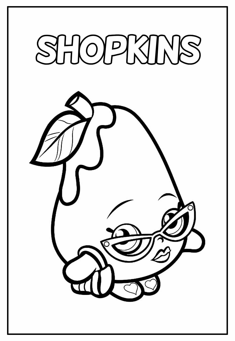 Colorir desenho dos Shopkins