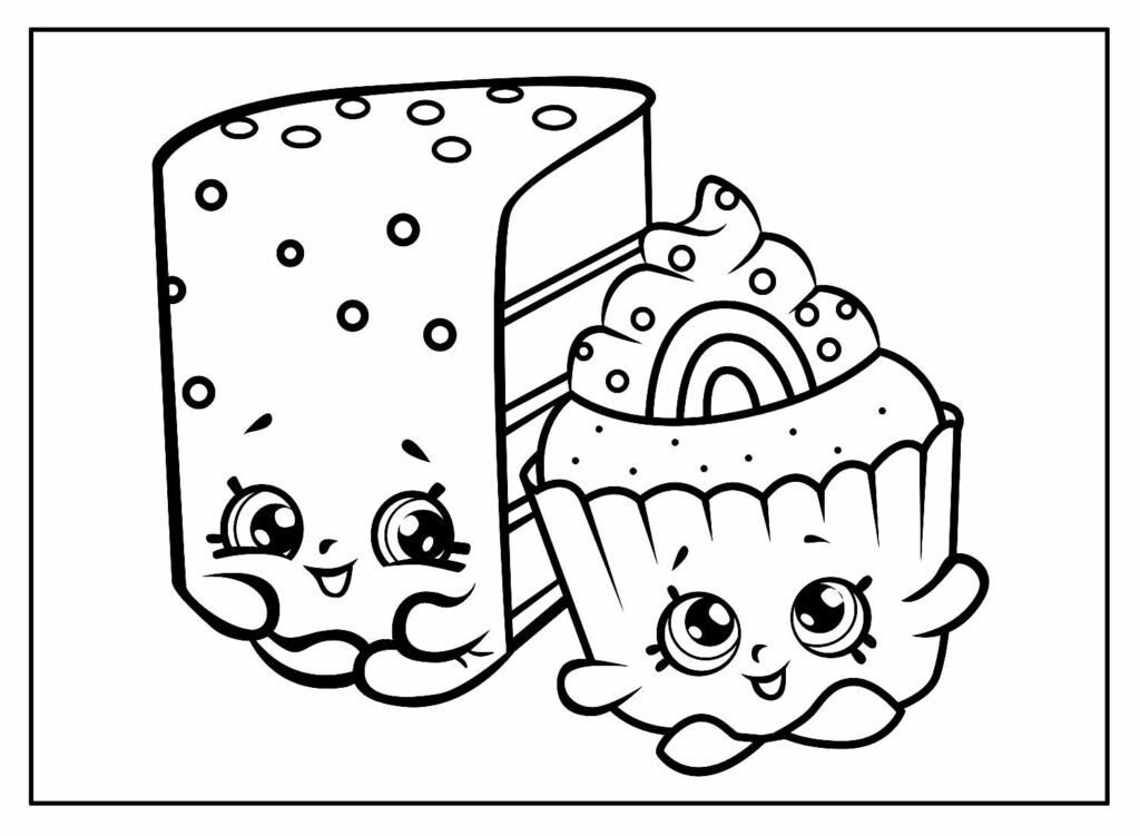 Desenhos dos Shopkins para colorir - Bora Colorir