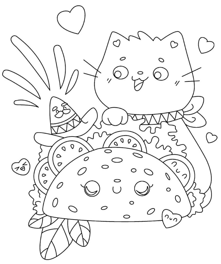 Desenhos de Pusheen para colorir - Páginas para impressão grátis