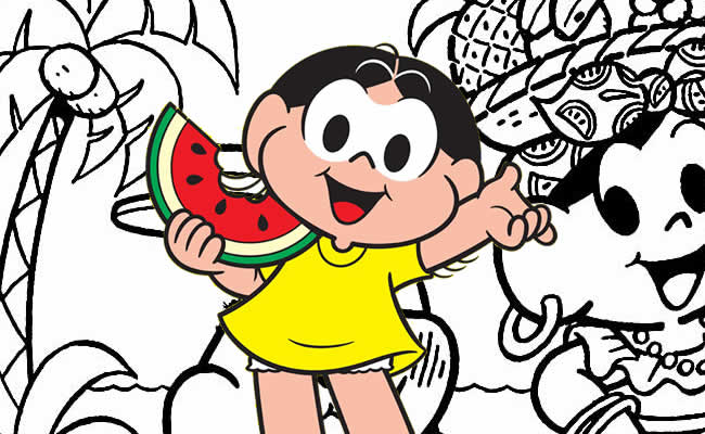 Desenhos para colorir da Magali - Bora Colorir