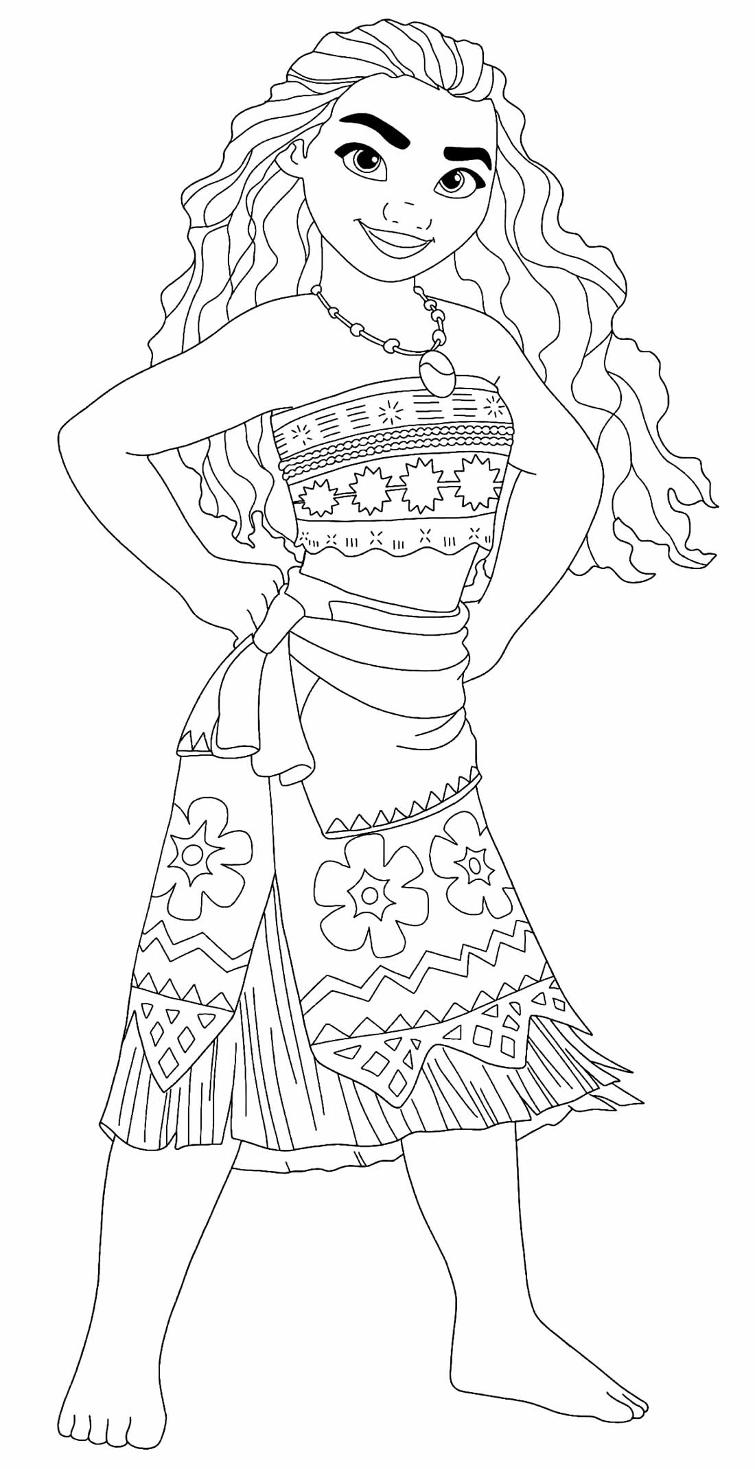 Desenhos da Moana para colorir - Bora Colorir