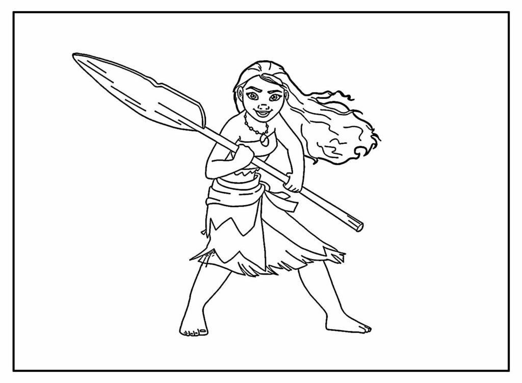Desenhos Moana para colorir