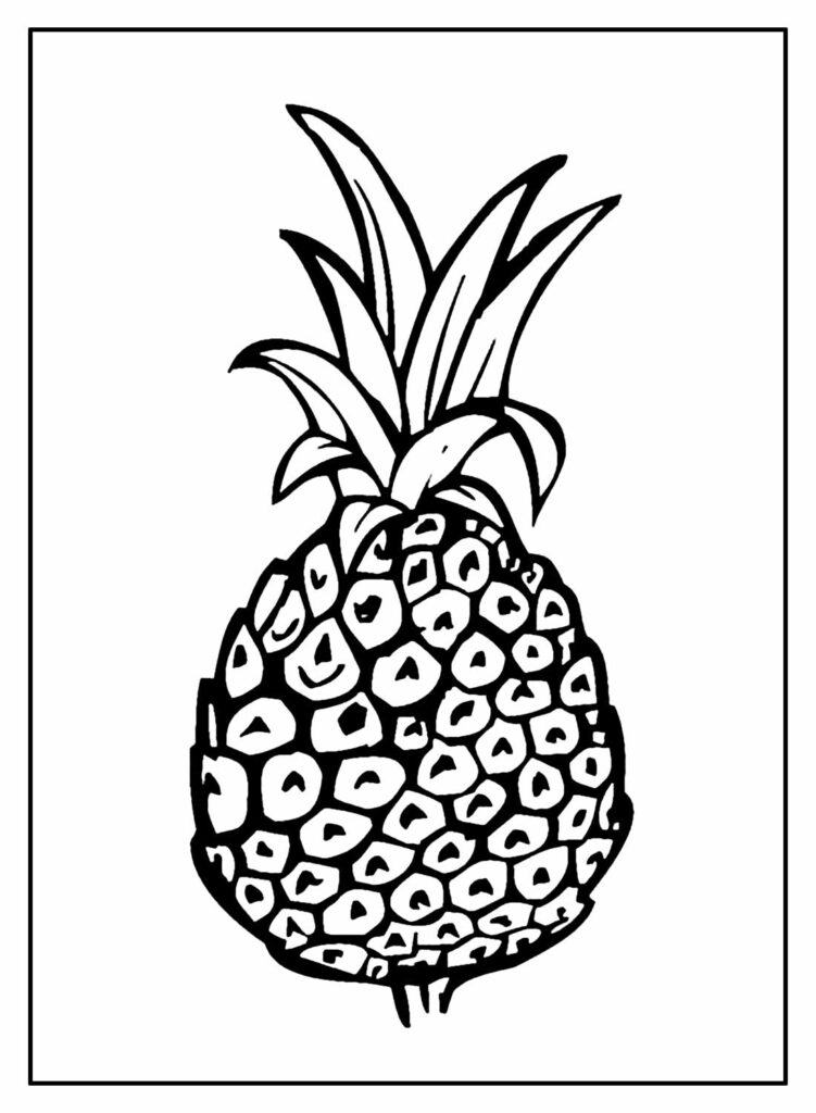 Desenhos para colorir de Abacaxi