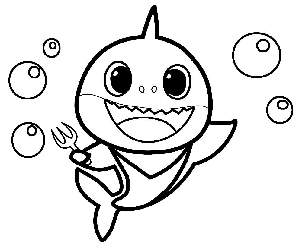 Baby Shark para colorir  Desenhos para colorir, Desenhos infantis para  colorir, Elefante para colorir