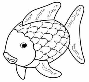Desenhos para colorir de Peixes - Bora Colorir