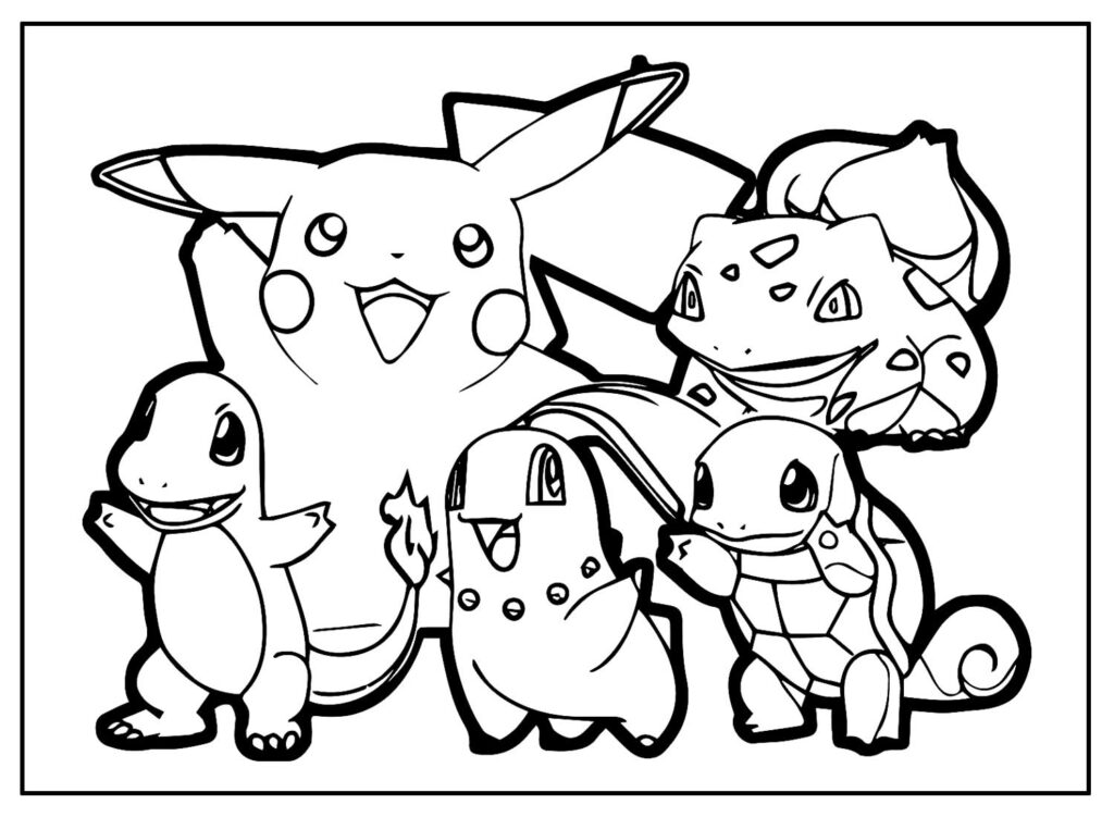 Lindos desenhos para colorir Pokémon