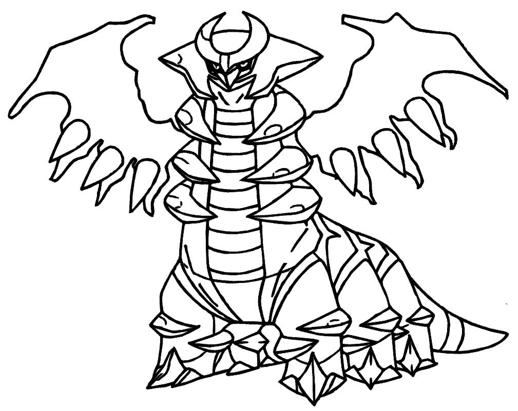 desenho para colorir e imprimir pokemon lendario