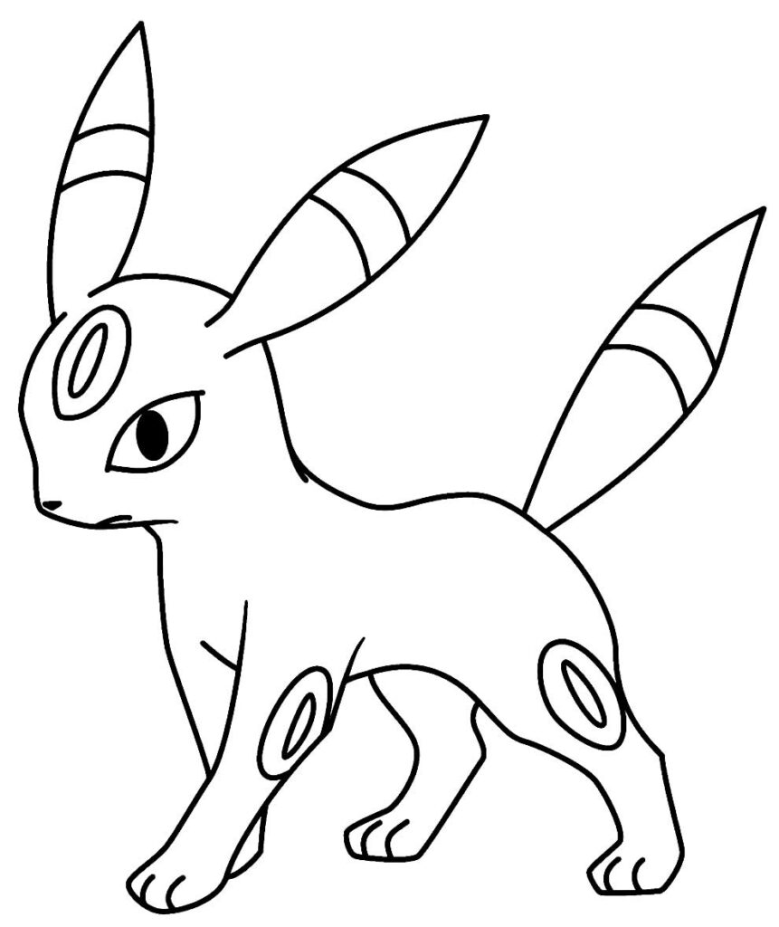 Desenho de Eevee para colorir